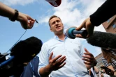 L'opposant russe Alexeï Navalny lors d'une manifestation à Moscou le 20 juillet 2019
