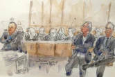L'ex-numéro deux de Servier Jean-Philippe Seta (au centre) lors du procès Mediator à Paris le 23 septembre 2019
