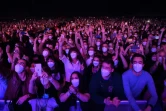 5.000 spectateurs assistent au concert du groupe de rock Love of Lesbian, le 27 mars 2021 à Barcelone