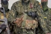 Le lieutenant-colonel Mamady Doumbouya, responsable du coup d'Etat, visible sur une vidéo diffusée le 5 septembre 2021