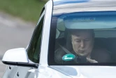 Le patron de Tesla Elon Musk, dans un véhicule de la marque, le 17 mai 2021 à Berlin