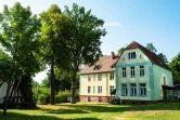 La maison dans laquelle a grandi la chancelière Angela Merkel, à Templin (Allemagne), le 10 septembre 2021