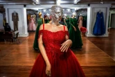 Des mannequins voilés en habits féminins photographiés dans un magasin de Kaboul, en Afghanistan, le 22 juillet 2024