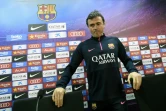 L'ex-coach du FC Barcelone Luis Enrique lors d'une conférence de presse, le 7 janvier 2015 au centre d'entraînement du Barça