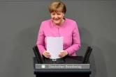 La Chancelière allemande Angela Merkel, le 9 mars 2017 à Berlin