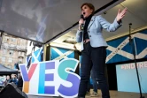 La Première ministre écossaise Nicola Sturgeon lors d'un rassemblement en faveur de l'indépendance de l'Ecosse, à Glasgow, le 2 novembre 2019