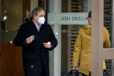L'ancien patron de l'UEFA, Michel Platini, entre dans le bâtiment du MPC pour y être entendu, le 15 mars 2021, à Berne 