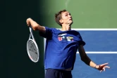 Le champion sortant de l'US Open Daniil Medvedev à l'entraînement à Flushing Meadows, le 25 août 2022  