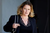 La ministre déléguée au Commerce Olivia Grégoire sur le perron de l'Elysée à Paris, le 14 juin 2023