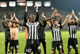 Les joueurs angevins fêtent leur victoire contre Bastia, le 3 octobre 2015 à Angers