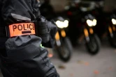 Un policier de la Brigade de répression d'action violente (BRAV) à Paris en décembre 2020 (8WY9L9)