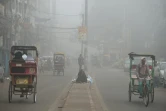 Une rue de New Delhi lors d'un pic de pollution, le 8 novembre 2017 en Inde