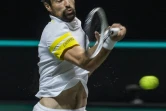 Le Français Jérémy Chardy, lors de son match face au Russe Andrey Rublev au tournoi de Rotterdam le 5 mars 2021 