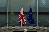 Les drapeaux britannique et européen côte à côte avant une réunion des négociateurs sur le Brexit à Bruxelles, le 20 septembre 2019.