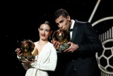 Les Ballons d'or 2024 Aitana Bonmati et Rodri lors de la cérémonie, à Paris, le 28 octobre 2024