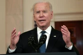 Le président américain Joe Biden parle à la presse à Washington le 20 mai 2021