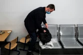 Stanislav Shalamai, réfugié ukrainien de Kiev dans un centre d'accueil à Berlin, le 25 février 2022 en Allemagne