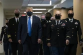 Donald Trump lors de sa première apparition avec un masque en public, le 11 juillet 2020, dans un hôpital de la banlieue de Washington