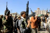 Des combattants des rebelles Houthis à Sanaa, au Yémen, le 11 janvier 2024