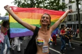 Une participante à la Marche des fiertés à Paris, le 25 juin 2022