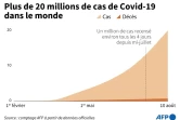 Plus de 20 millions de cas de Covid-19 dans le monde