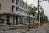 Un immeuble détruit par des tirs de mortier, le 18 mai 2022 à Severodonetsk, en Ukraine