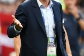 Didier Deschamps lors du match contre le Danemark, le 26 juin 2018 à Moscou