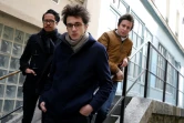 Le trio de Radio Elvis, de gauche à droite: Manu Ralambo, Pierre Guénard et Colin Russeil, en mars 2016