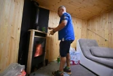 L'avocat Kyrylo Barachkov dans son bunker de la banlieue de Kiev, le 10 juillet 2023 en Ukraine
