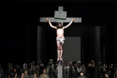 Représentation de la pièce sur le Christ au théâtre de Oberammergau, dans le sud de l'Allemagne, le 4 mai 2022