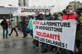 Manifestation contre la fermeture de l'usine Bridgestone le 4 octobre 2020 à Béthune (Pas-de-Calais)