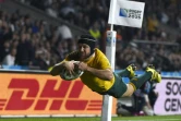 L'Australien Matt Giteau inscrit un essai face à l'Angleterre, le 3 octobre 2015 à Twickenham 