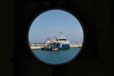 A bord du bateau Ina Virazon II, utilisé pour des expéditions sous-marines d'archéologie, en Albanie le 17 juillet 2018