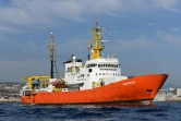 Le navire humanitaire Aquarius quitte le port de Marseille, le 1er août 2018