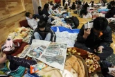 Dans un refuge pour habitants sinistrés à Minamisoma, dans le nord-est du Japon, le 12 mars 2011