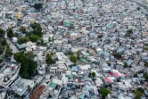 Vue aérienne d'un quartier de Port-au-Prince, le 12 mars 2020 à Haïti