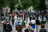 Une rue commerçante de Lyon, le 11 mai 2020 au premier jour du déconfinement en France