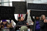 La démocrate Alexandria Ocasio-Cortez à la "Marche des femmes" de New York, le 19 janvier 2019