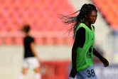 La Française Aminata Diallo, sous le maillot des Utah Royals, lors de son prêt par le Paris Saint-Germain, le 17 juillet 2020 à Herriman, avant le match de la NWSL Challenge Cup contre les Houston Dash