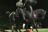Retraits de statues de généraux des Etats sudistes confédérés, le 16 août 2017 à Baltimore aux Etats-Unis