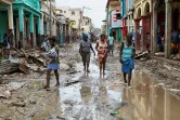 Photo fournie par la Minustah de la ville de Jeremie, dévastée par l'ouragan Matthew, le 6 octobre 2016 en Haïti