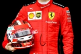 Le pilote monégasque Charles Leclerc, qui fait figure de futur pilote N.1 chez Ferrari aorès l'annonce du départ de Sebastian Vettel en fin de saison, sur le circuit Albert Park le 12 mars 2020 à Melbourne