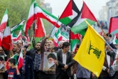 Manifestation de soutien aux Palestiniens à Téhéran, le 13 octobre 2023 en Iran