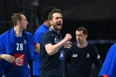 L'entraîneur de l'équipe de France,  Guillaume Gille, lors du quart de finale du Mondial de handball contre la Hongrie, le 27 janvier 2021 dans la Ville du 6 Octobre, un faubourg près du Caire
