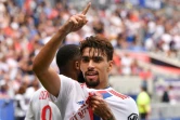 Le Brésilien Lucas Paqueta après avoir marqué le 3e but de Lyon contre Clermont, le 22 août 2021 au Groupama Stadium