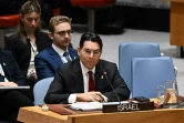 L'ambassadeur israélien Danny Danon auprès de l'ONU lors d'une réunion du Conseil de sécurité des Nations unies consacrée à la situation au Moyen-Orient, au siège de l'ONU à New York, le 20 juin 2024