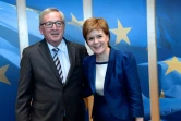La Première ministre écossaise Nicola Sturgeon reçue par le président de la Commmission européenne Jean-Claude Juncker le 29 juin 2016 à Bruxelles