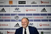 Le président de l'Olympique lyonnais, Jean-Michel Aulas, en conférence de presse à Décines-Charpieu, le 10 juin 2020