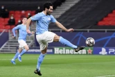 Le milieu allemand de Manchester City, Ilkay Gündogan, buteur lors du 8e de finale retour de la Ligue des champions contre Mönchengladbach, à Budapest, le 16 mars 2021