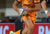 Le Montpellierain Arthur Vincent balle en main pendant le match de Challenge européen contre Glasgow au stade GGL de Montpellier, le 2 avril 2021.